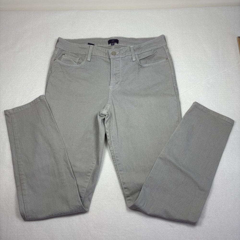 NYDJ Ankle Skinny Legging Jeans Cadet Grey Lift Tuck Technology Casual Chic 12